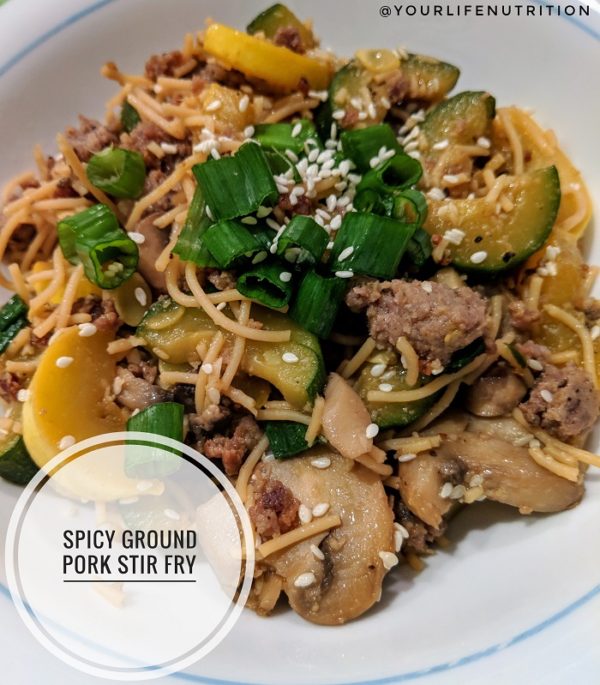 Spicy Ground Pork StirFry  Your Life Nutrition