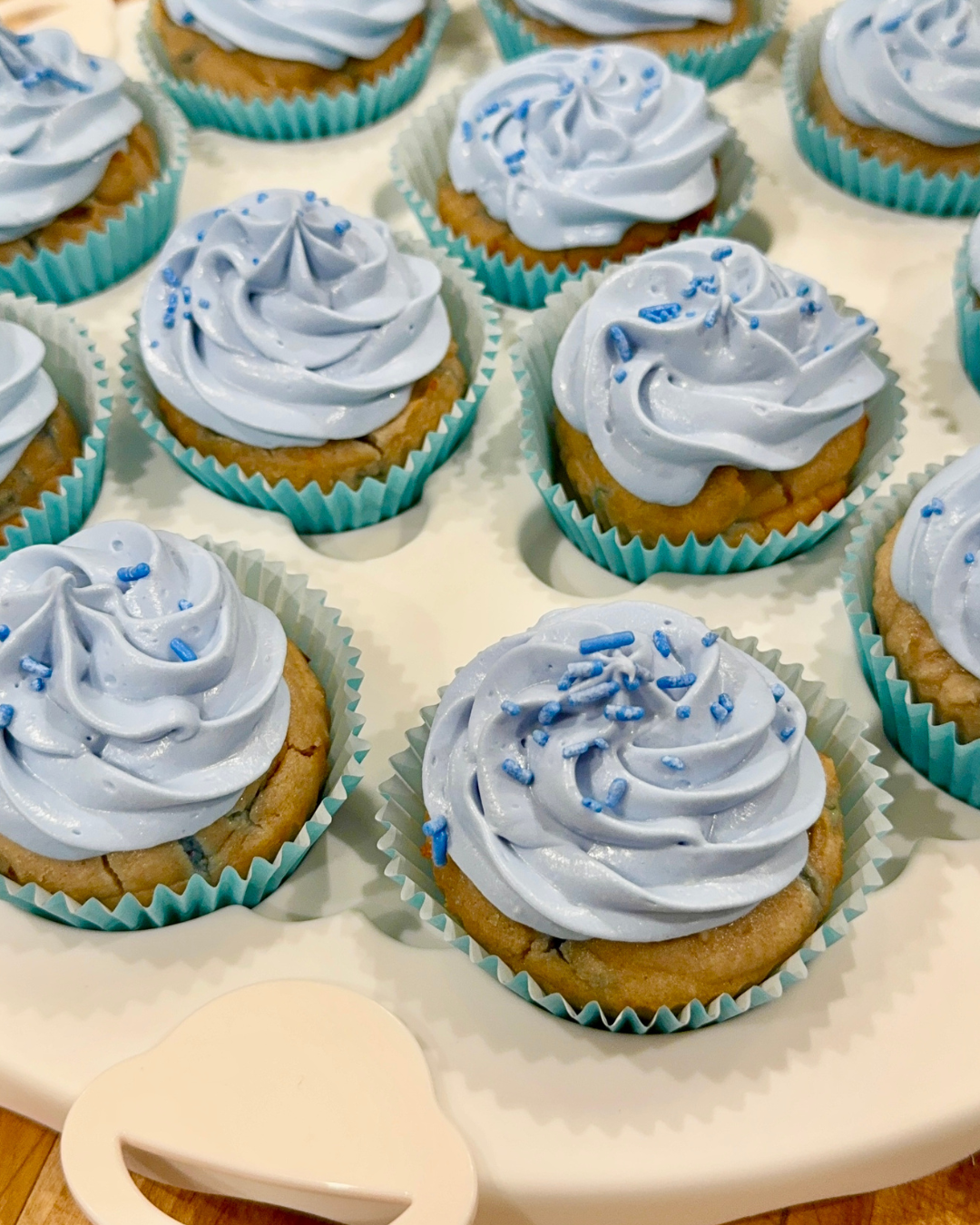 Healthy Sprinkle Cupcakes